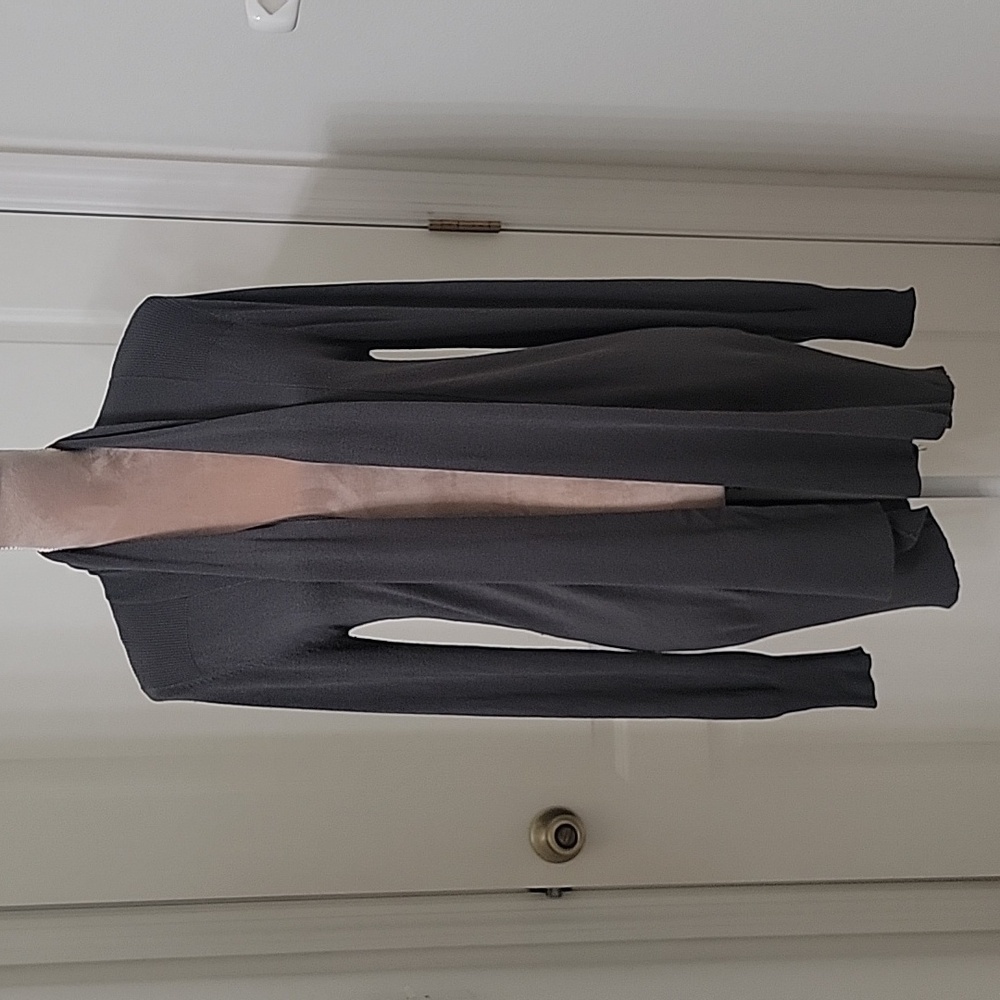 Primark, Size XS Dark Olive Green Long Open Cardigan. Excellent Used Condition
